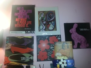 (In order clockwise from the top left) Robert Motherwell's quote again; Also Picasso's 